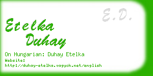 etelka duhay business card